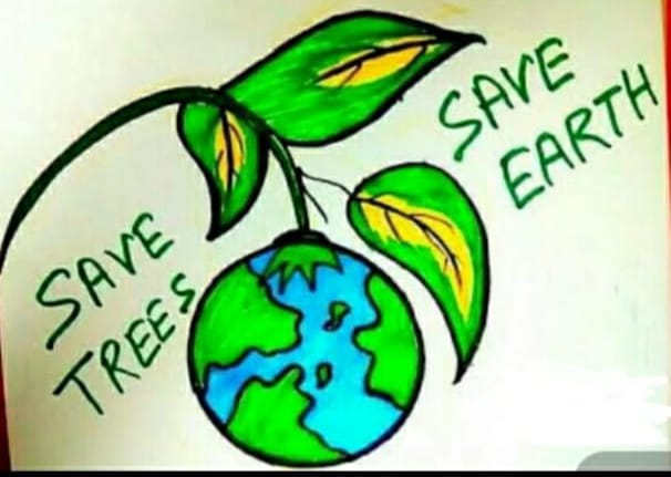 One of my kid's favourite drawing! Save Trees,Save Earth! — Steemit